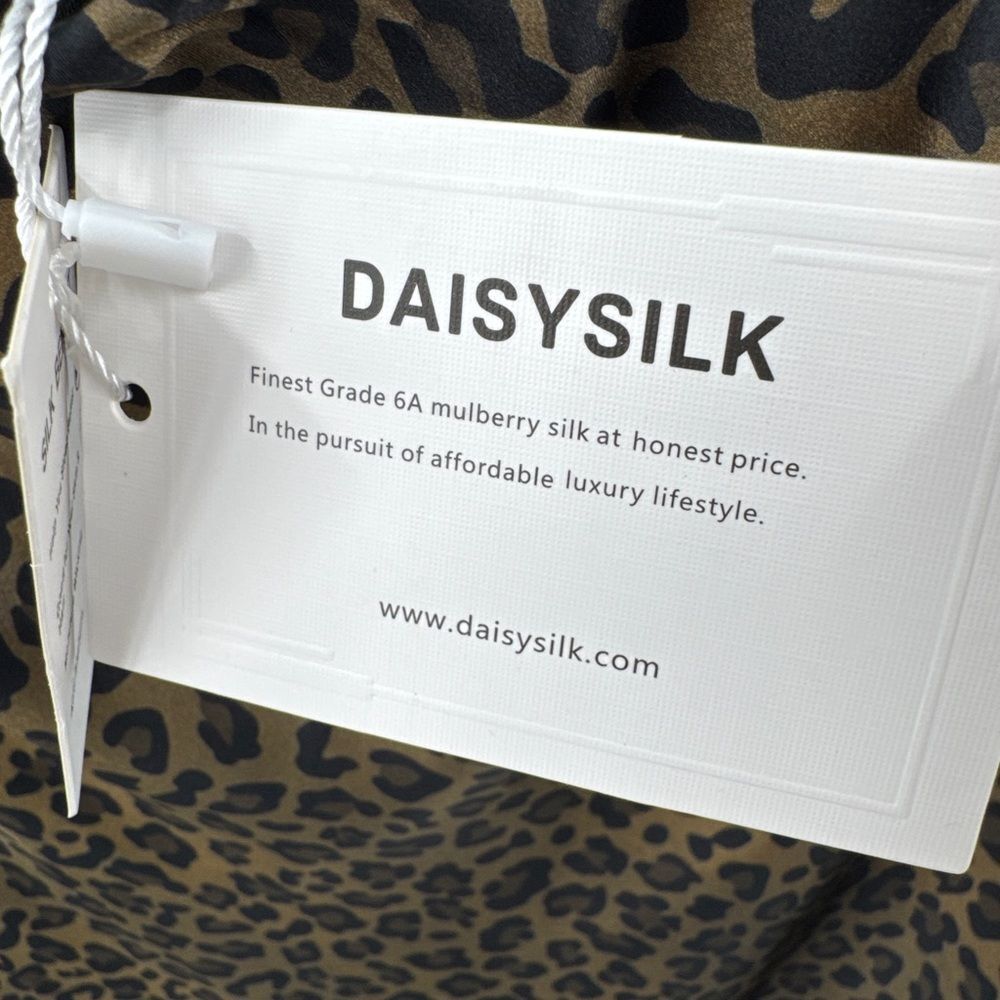 New Leopard Print Silk Satin Midi Skirt Animal Print Bias Cut Slip Elegant Chic - Picture 4 of 11